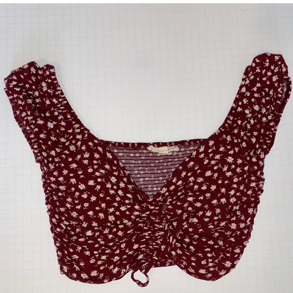 Pacsun Floral Crop Top